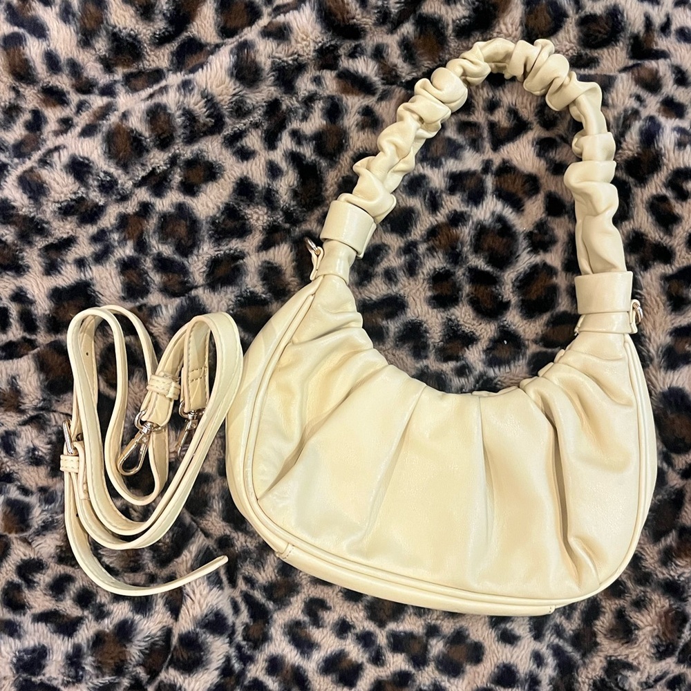 Yellow Ruched Shoulder Bag - Picture 3 of 3